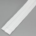 thumbnail image 5 of Leekayer 2 cremalleras resistentes #10 de 40 pulgadas para coser, separando cremallera de plástico grande, cinta blanca con doble pestaña deslizante, saco de dormir, cubierta de lona para barco, tramp, 5 of 5