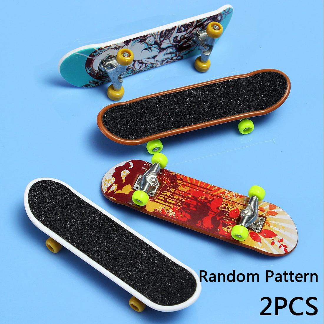 2PCS Mini Finger Board Skateboard Novelty Kids Boys Girls Toy Gift for Party  ME 