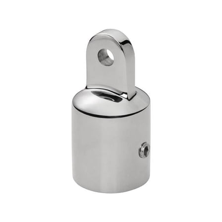 0.875 in. CP Zamac Top Cap Fitting, Silver