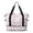 Breast Cancer Ribbon Leaf Heart, variant on Breast Cancer Ribbon Heart Stripe Expandable Travel Tote Bag, Luggage Sleeve Travel Bag with Dry Wet Pockets, Expandable Bottom Gift Ideas for All People