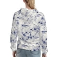 thumbnail image 2 of Hoodies for Women - Indigo Tie Dye Comfrt Colour Drawstring Women'S Fashion Hoodies & Sweatshirts, Fall Outfits Clothes for Women 2024 Pullover with Kangaroo Pocket, 2 of 7