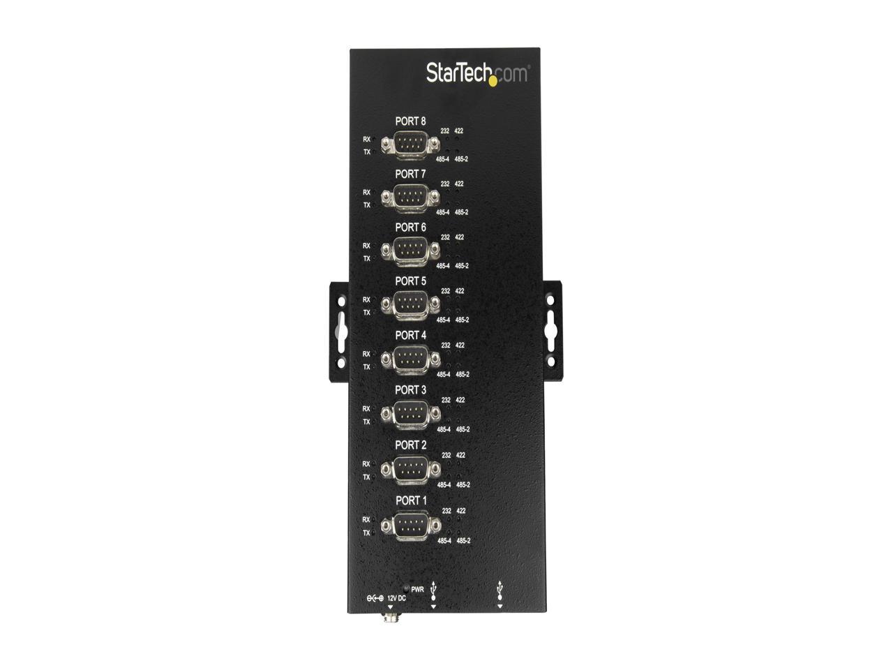 StarTech ICUSB234858I USB to RS-232/422/485 Serial Adapter - 8 Port - Industrial - 15 kV ESD Protection - USB to Serial Adapter - USB to Serial Hub - image 2 of 5