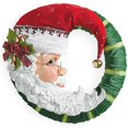 thumbnail image 5 of Corona de Navidad para puerta delantera, corona de Papá Noel alegre Sincero necesidades diarias, 5 of 5