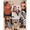 thumbnail image 5 of Ekouaer Womens Maternity Shirts 3 Packs Side Ruched Pregnancy Tee Top Tunic Blouse Casual Mama Clothes, 5 of 6