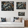 thumbnail image 4 of Designart "Patterns on the Rocky Beach II" Nautical & Beach Print on Natural Pine Wood, 4 of 5