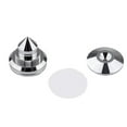 thumbnail image 3 of GLFILL 24K Copper 4PCS Speakers Stand Foot Spikes Mount Speaker Box for Pads Shockproof Silver, 3 of 7