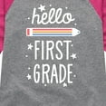 thumbnail image 3 of Instant Message - Hello First Grade - Toddler & Youth Girls Raglan Graphic T-Shirt, 3 of 6