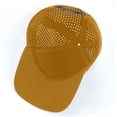 thumbnail image 6 of Men's Performance Baseball Cap Flat Brim Adjustable Snapback Hat Lightweight Breathable Mesh For Outdoor Sports Casual Wear Leisure Yellow - One Size, 6 of 9