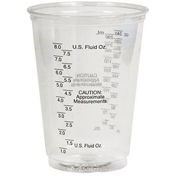 Plastic Medical Dental Cup, Graduated, 10 Oz. Clear, SOLO TP10DGM