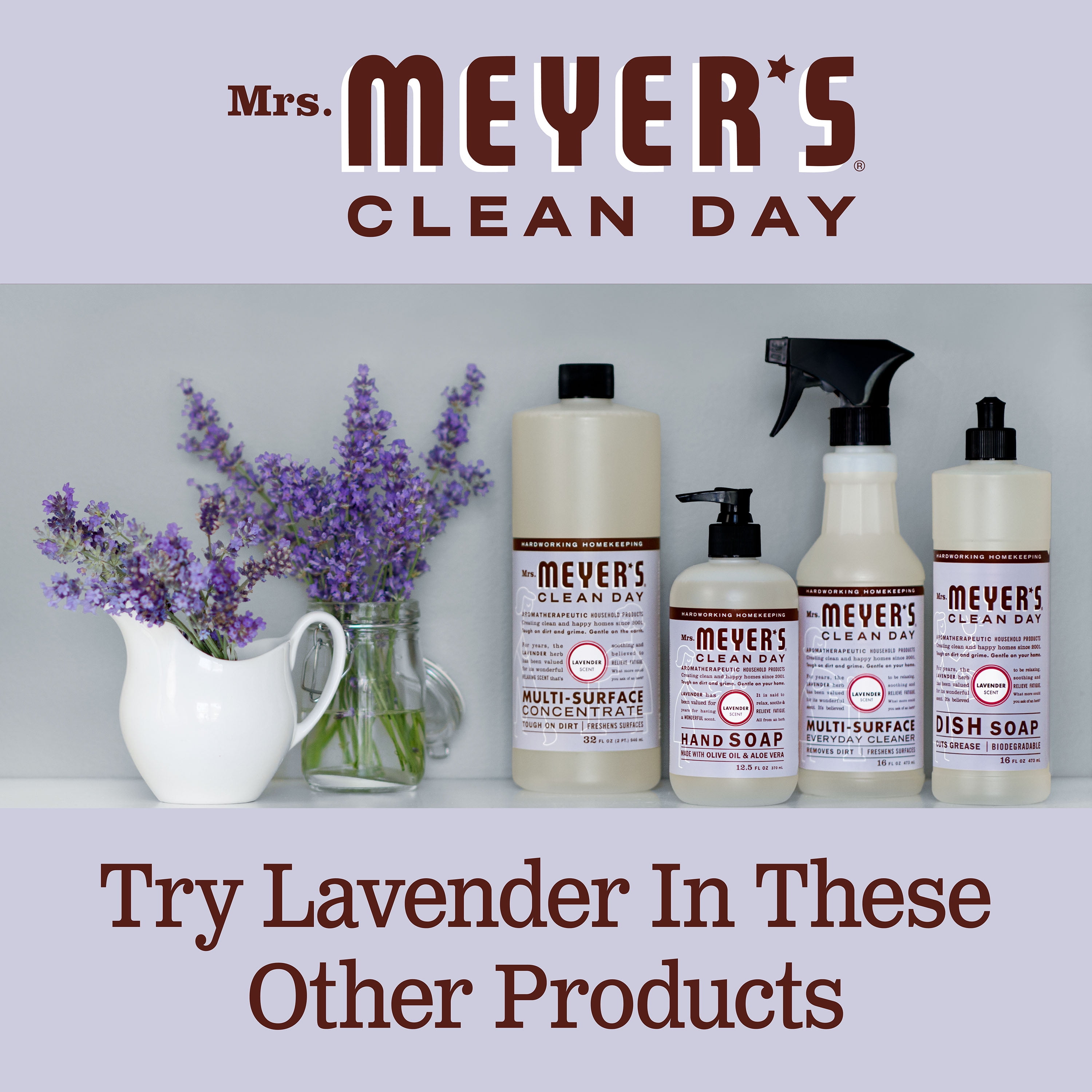 Shop MRS MEYERS CLEAN DAY Lavender All-Purpose Cleaner, Dish Soap