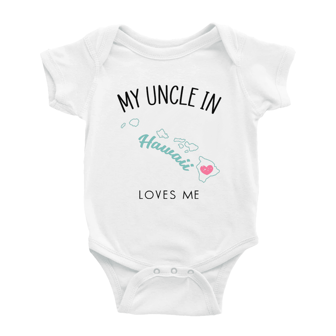 My Uncle In Hawaii Loves Me Baby Romper Boy Girl Clothing 03 Months