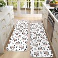 thumbnail image 4 of Kitchen Rugs Sets Of 2,White Cow Moo Pattern Anti Fatigue Kitchen Mat Rugs Non Slip Washable,Decorative Kitchen Floor Mats for Kitchen,Sink,Laundry,17"X47", 4 of 5