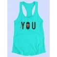 thumbnail image 3 of Just You Colorful  Racerback Tank Women -Image by Shutterstock, Female x-Large, 3 of 4