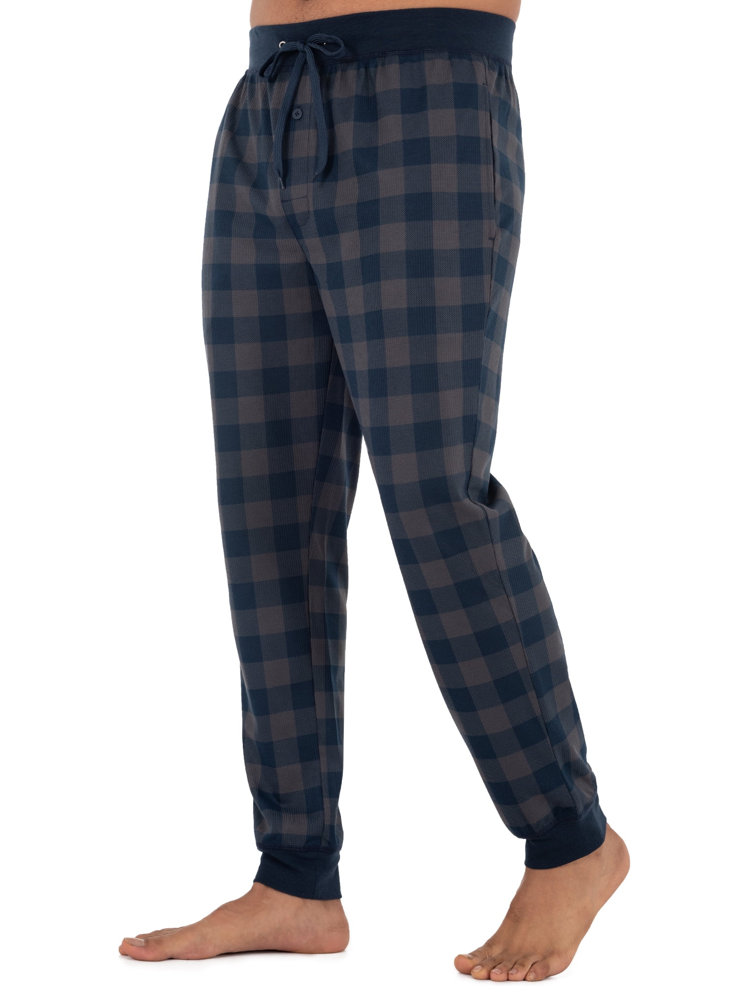 fruit of the loom waffle knit jogger sleep pant