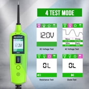 Mrcartool B530 12V 24V Automotive Circuit Tester Test Light Electrical System Diagnostic Toolwith DC/AC Voltage, Resistance & Diode Test, 10m Cable