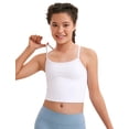 thumbnail image 1 of Camiseta sin mangas CRZ YOGA Girl Butterluxe con doble forro blanca, talla L, 1 of 4