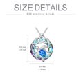 thumbnail image 4 of JKR Sea Turtle Jewelry for Women Sterling Silver Turtle Necklace Crystal Tortoise Pendant, Sea Turtles Gifts for Women Girlfriend Wife Anniversary, 4 of 8