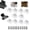 (White*10pcs), variant on Heavy Duty Furniture Connectors, Removable L Shape Corner Brace for Cabinets, Drawers, Tables, Chairs and Wood Furniture | Quick Fitting Furniture Joint Bracket(Black*10pcs)