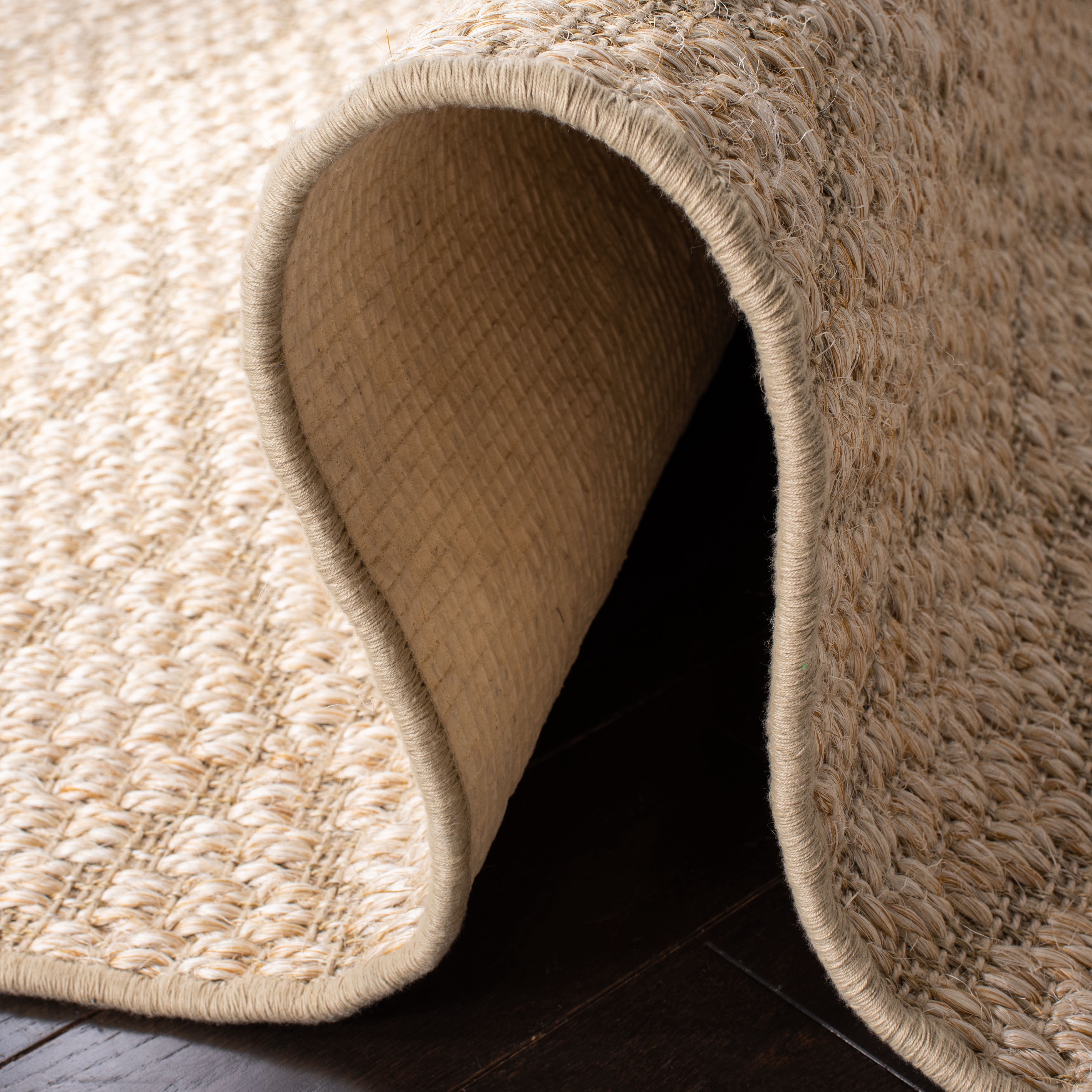 SAFAVIEH Palm Beach Bairre Geometric Area Rug, Beige, 9' x 12'