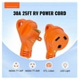 thumbnail image 2 of RV Extension Cord 30 Amp 25ft, STW Heavy Duty RV Power Cord, NEMA TT-30P to TT-30R, with 15A Adapter & LED Indicator, for RVs, Trailers, Campers, 2 of 7