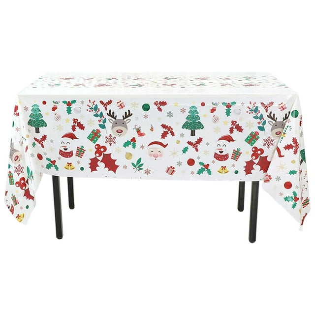 Table for Kitchen 220X137Cm/86.61X53.93In Christmas Tablecloth