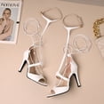thumbnail image 2 of YOWMNS Women's Elegant Stiletto Cross-Strap Gladiator Sandals, 2 of 5