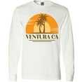 thumbnail image 3 of Inktastic Ventura California Retro Sunset Long Sleeve T-Shirt, 3 of 5