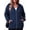12 Dark Blue, variant on Gleelist Plus Size Hoodies For Women Lightweight Long Sleeve Zip Up Hooded Sweatshirt Trendy Ribbed Knit Jackets With Pockets XL-5XL
