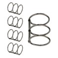 thumbnail image 2 of 5 Pcs Metal Binder Rings 3 Rings Book Rings for Notebook Diary Photo Binding, 2 of 10