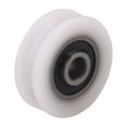 thumbnail image 2 of 4st Vit Inre Dia 4mm U-spår Nylon Remskiva Hjul För Skjutdörr, 2 of 3