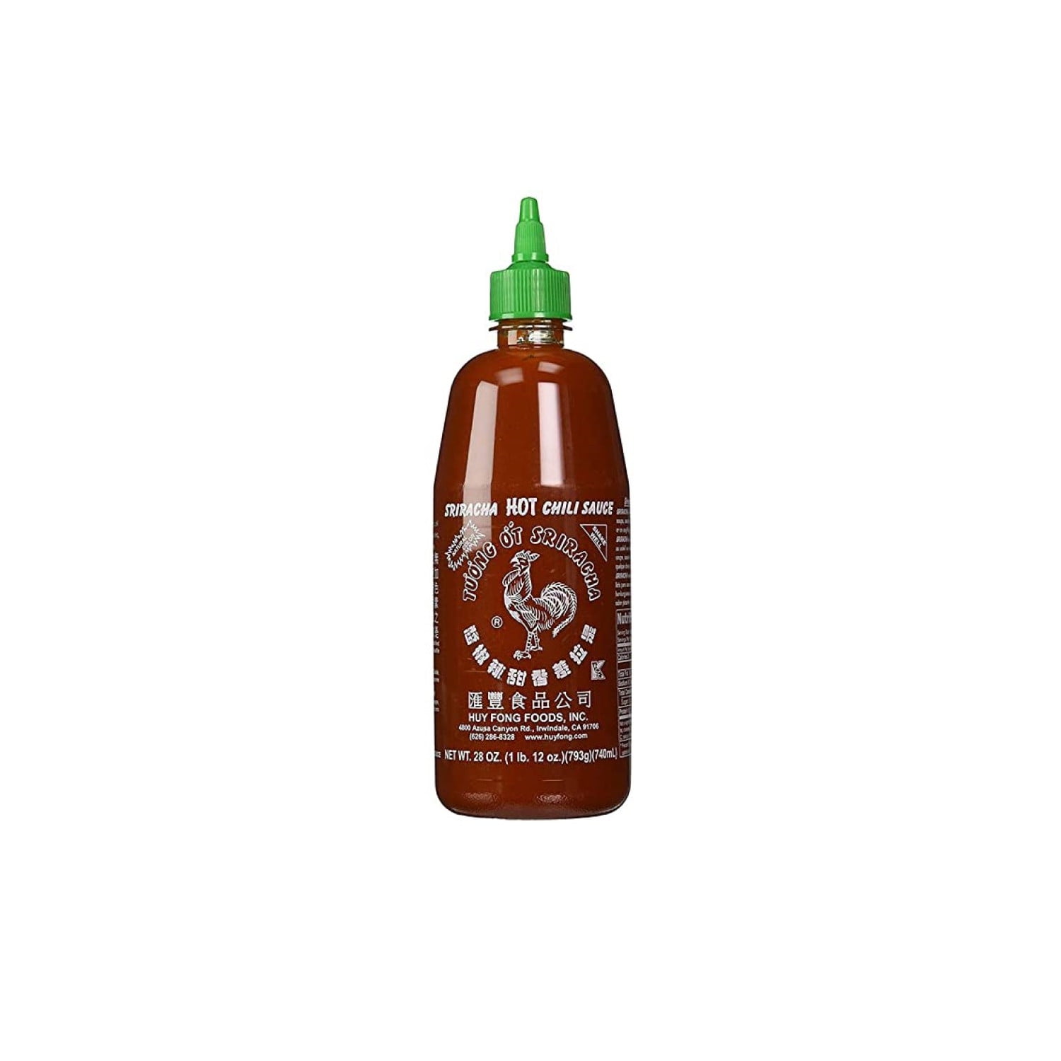 Huy Fong Sriracha Chili Hot Sauce, 1Pack, 28 Fl Oz