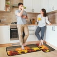 thumbnail image 6 of SKYSONIC Fall Sunflower Pumpkin Kitchen Rug Set of 2, Autumn Floor Mat Runner Area Rug Washable Carpet Mat Perfect for Living Room Bedroom Entryway, 6 of 7
