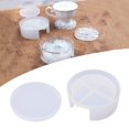 thumbnail image 3 of Molde de posavasos, molde redondo de silicona, tapete para taza, Molde de resina Epoxy, decoración de mesa para el hogar, 3 of 5