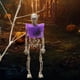 thumbnail image 5 of Colgante de esqueleto de Halloween morado, colgante de esqueleto humano, 5 of 7