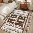 thumbnail image 4 of Area Rugs for Living Room Bedroom, Retro Farmhouse 4'x6' Rug Washable Carpet Runner Indoor Outdoor, Country Star Berries Text Wooden Grain Non Slip Accent Floor Mats Rug for Kitchen, Office, 4 of 8