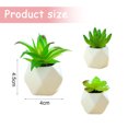 thumbnail image 2 of 3 uds mini suculentas en macetas pequeños adornos creativos de moda flores artificiales y plantas verdes, 2 of 5