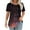 Multicolor Tops for Summer_h, variant on Women's Floral Tuinc Summer Round Neck Tuinc Trendy Fashion Short Sleeve Shirts Plus Size Going out Tops for Teen Multicolor,S