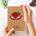 thumbnail image 3 of Tarjetas de regalo de Navidad, tarjetas de felicitación para vacaciones de Año Nuevo con sobre, pegatinas navideñas, #02, 3 of 4