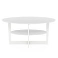 thumbnail image 7 of Furinno JAYA Oval Coffee Table, White, 7 of 7