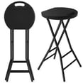 thumbnail image 6 of General Collapsible Stool, 24-Inch High Folding Bar Stool Featuring a Safety Lock, Made of Metal And Plastic, Designed for Adults with a Handle And Steel Frame Legs, Supports Up to 550 Pounds, 6 of 13