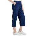 thumbnail image 4 of Charter Club Women's Wide-Leg Denim Pants Nori Wash Petite Size PL, 4 of 5