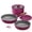 21 Pcs Purple, variant on Carote 6-Piece Nonstick Pots and Pans Set, Kitchen Cookware Set with Detachable Handle, Induction Compatible, Purple