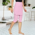thumbnail image 2 of Women's Modest Athletic Skirt with Attached Leggings Knee Length Swim Workout Pants with Pockets, 2 of 9