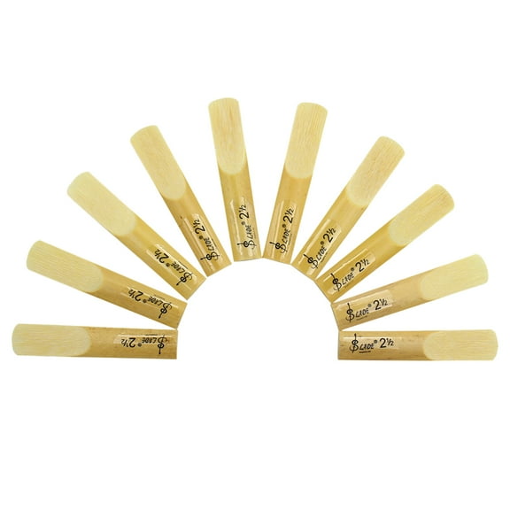 Masteelf 10 Pcs Operate Alto Saxophone Reeds Saxophone Durability 6.00X1.21X0.31CM