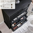 thumbnail image 3 of ACCOHOHO 5-Tier Storage Dressers, Wood Rustic Chest of Drawers for Bedroom Living Room, Black, 3 of 6