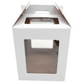 thumbnail image 6 of KALLORY White Cake Box with Clear Window, Tall Portable Cake Container for Storage, Transport, Bakery Packaging and Presentation, 6 of 6