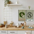 thumbnail image 4 of Custom Kitchen Towel, Green Wreath Personalized Dish Towels Tea Towel | Family Name Hand Towel | Kitchen Decor | Housewarming Gift Monogram Dishcloth Wedding Gift (Floral 12), 4 of 6