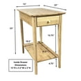 thumbnail image 4 of Solid Bamboo Recliner Table with Drawer Natural, 4 of 5