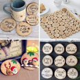 thumbnail image 5 of 40Pcs 3-4CM Unfinished Natural Round Wood Slices Circles with Tree Bark Log Discs for DIY Crafts Home Party Decoration, 5 of 5