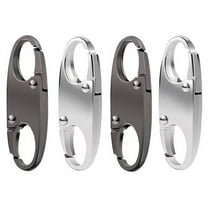 Naisfei 4 Pcs Zipper Clip Theft Deterrent, S Shaped Zipper Connectors, Double Zipper Pull Replacements, Zipper Clips Anti Theft, Zipper Pull Repair Pull Tabs Zipper Slider Replacement Metal Zipper